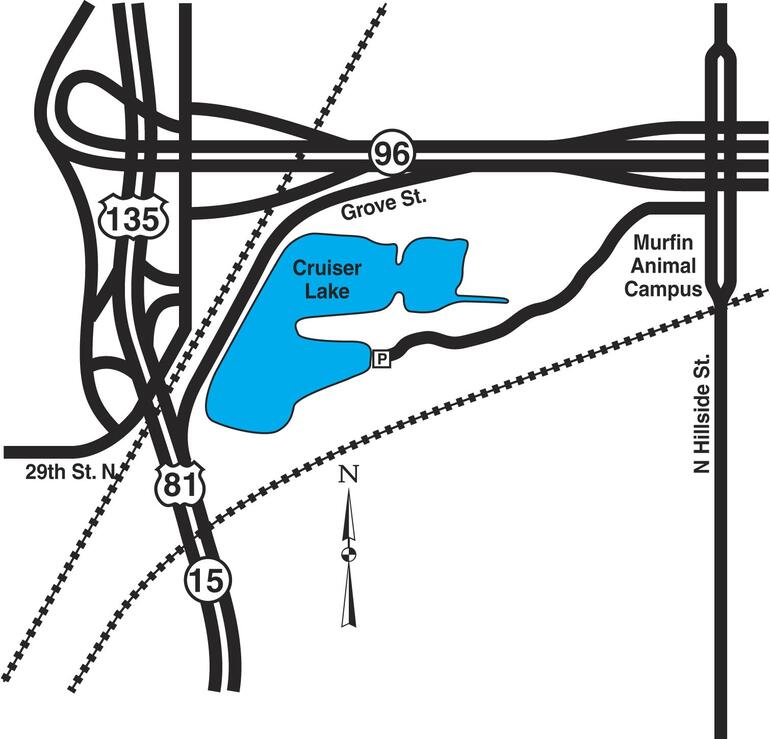 Map of Wichita Cruiser Lake