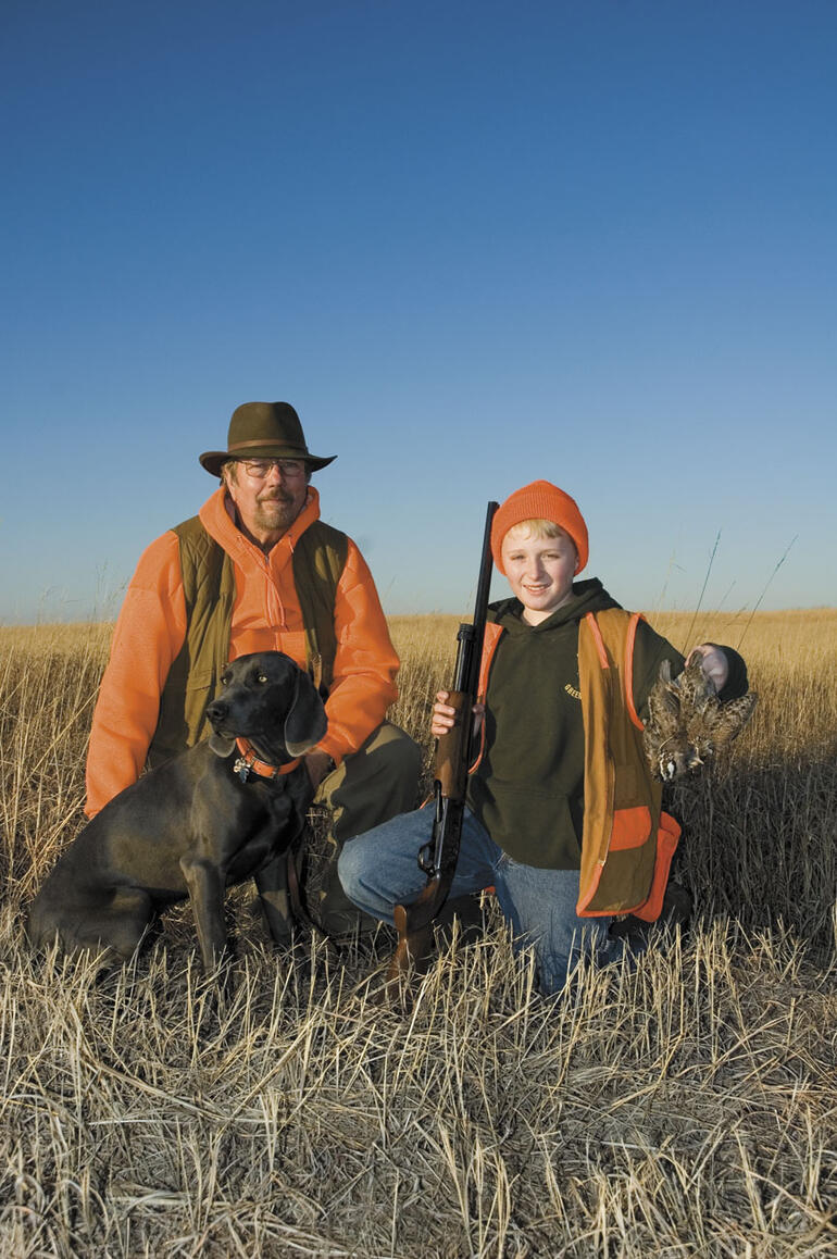 Kid and quail