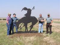 "End Of The Trail" shadow sculpture